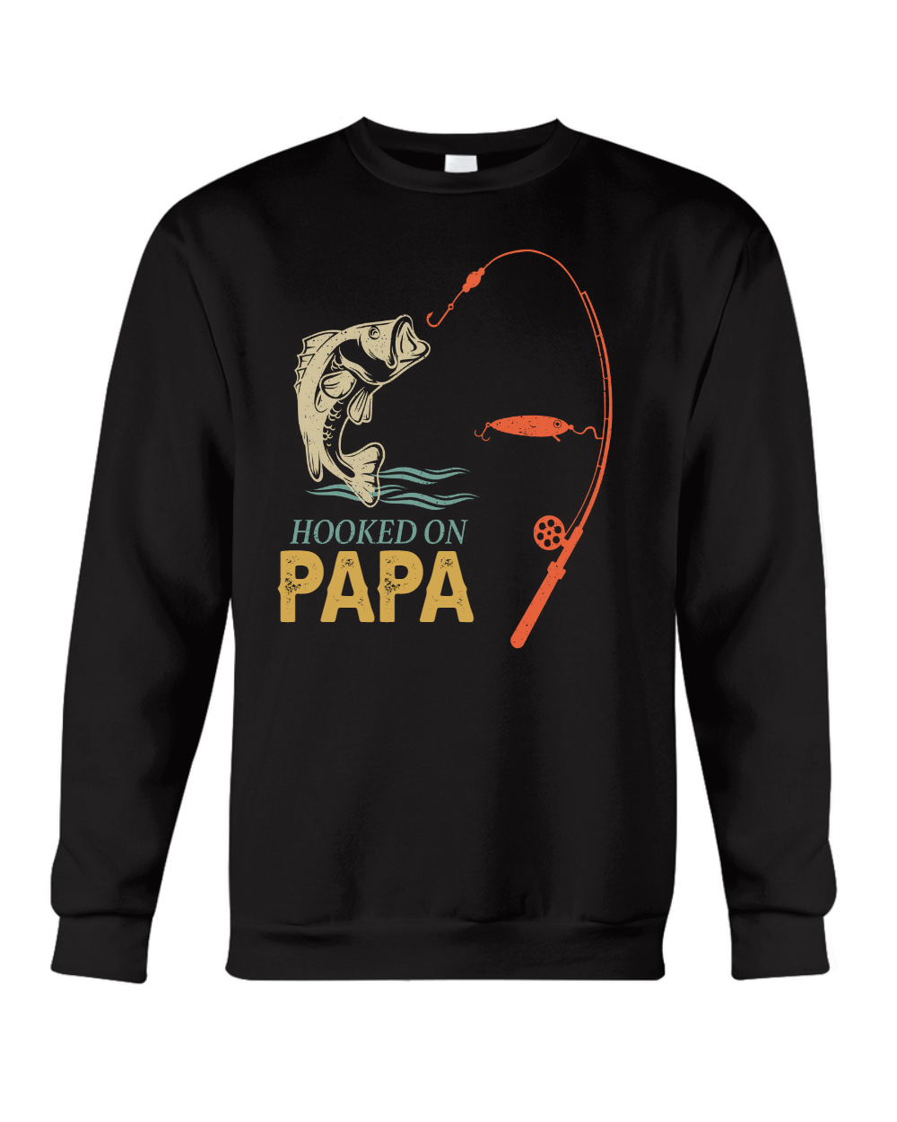 Hook On Being Papa Father's Day Fish Grandkids
