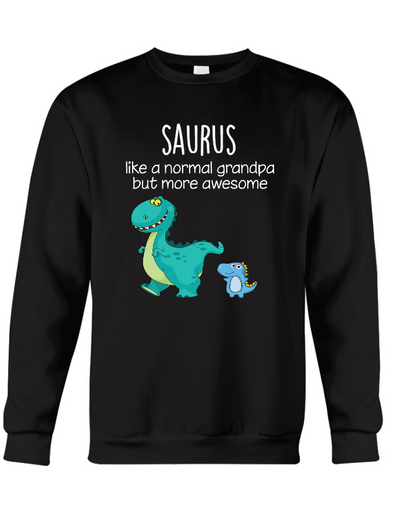 Grandpa Saurus Custom Grandpa And Grandkids T-Shirt