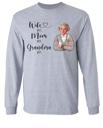Wife Mom Grandma Est Year And Custom Photo CTH01