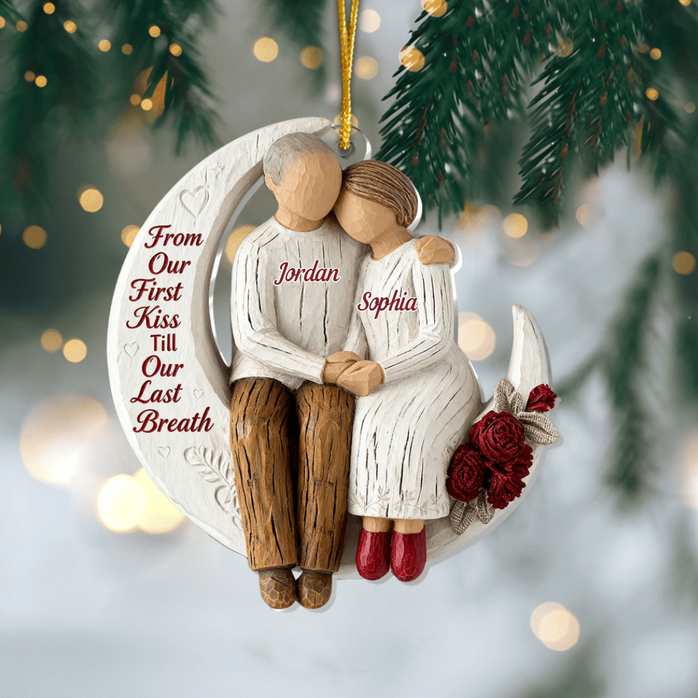 Till Our Last Breath – Personalized 2-Layer Acrylic Ornament, Romantic Christmas Gift for Couples, Anniversary Keepsake Decoration Ornament
