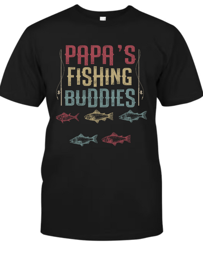 Papa's Fishing Buddies And Kids Names, Father's Day