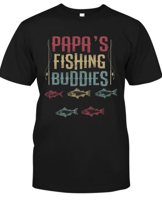 Papa's Fishing Buddies And Kids Names, Father's Day