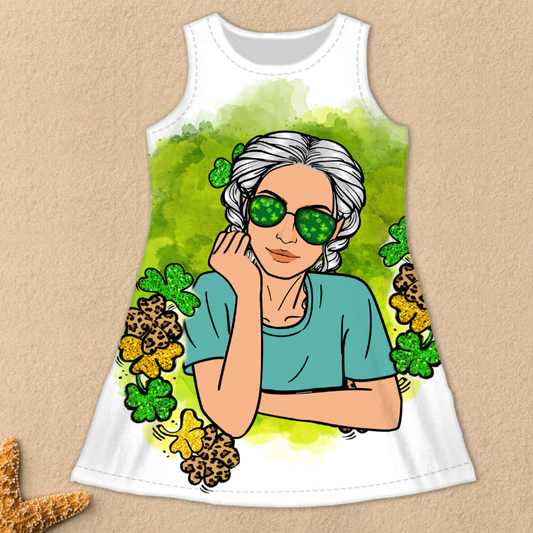 Sleeveless Dress Text Sleeveless Dress