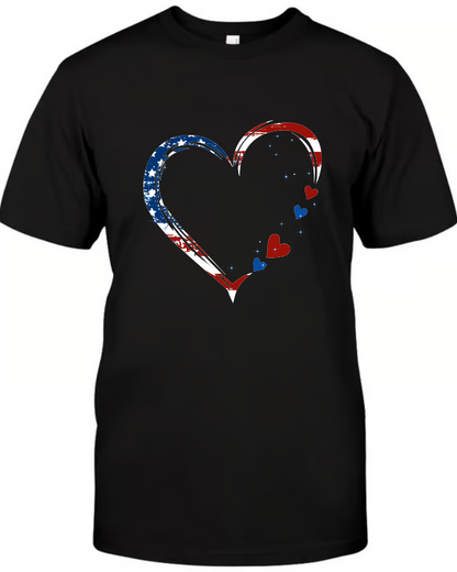 POD Nana and Grandkids Flag American Hearts