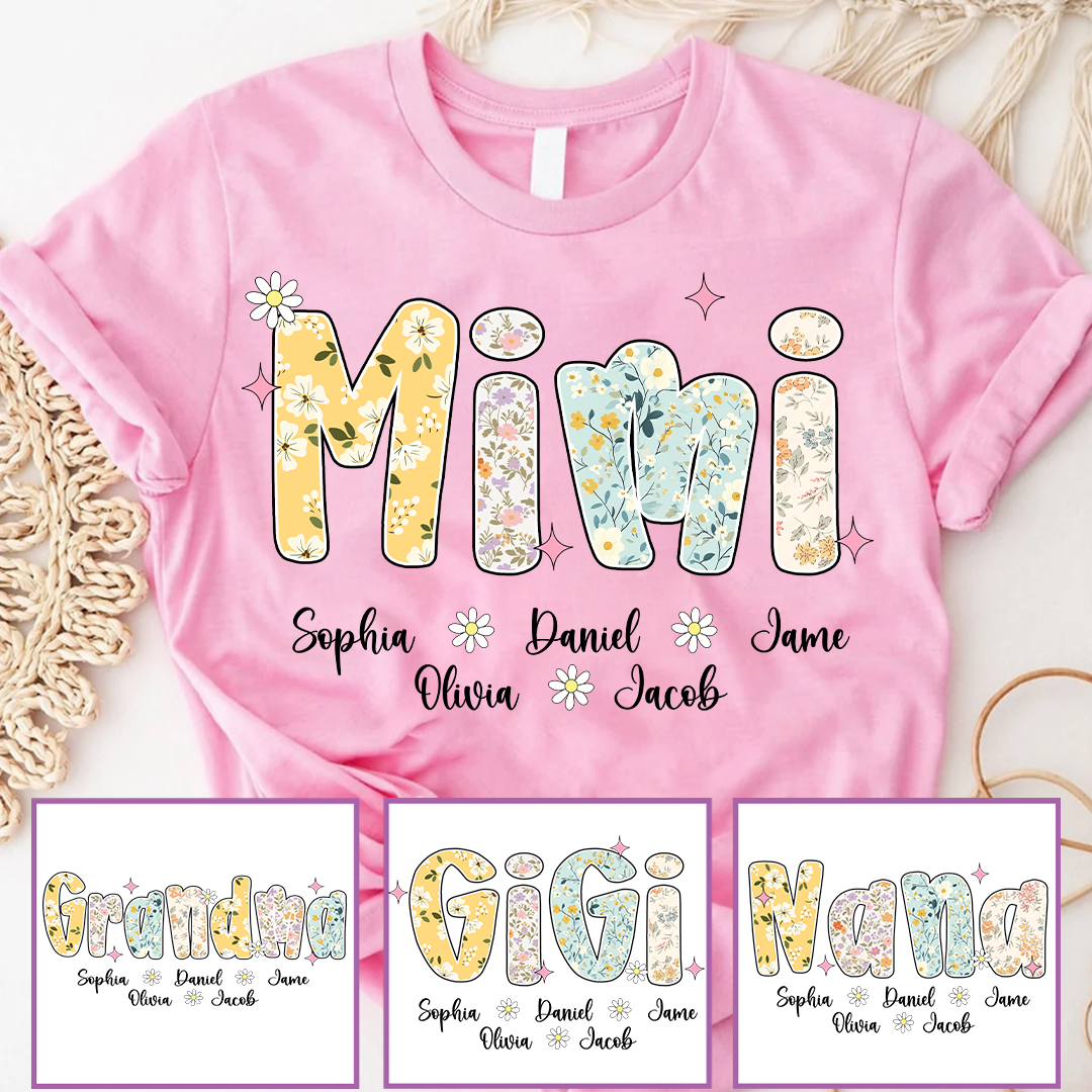 Spring Mimi and Grandkids Mother Days Gift