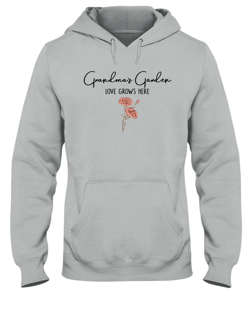Grandma's Garden Flower LOVE GROWS HERE T Shirt