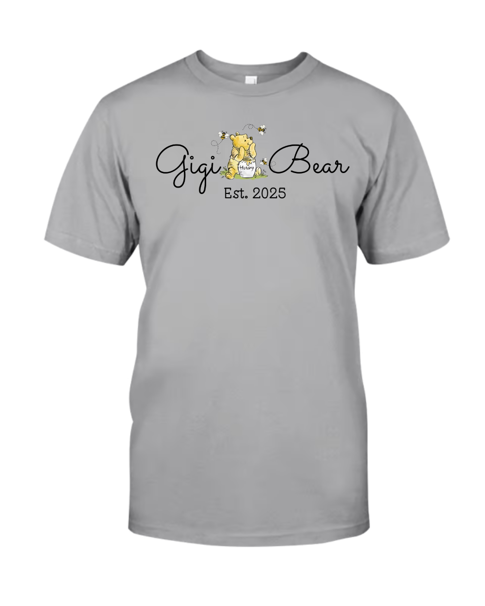 Gigi Bear T-Shirt - Cute Gift for New Grandma, Est. 2025
