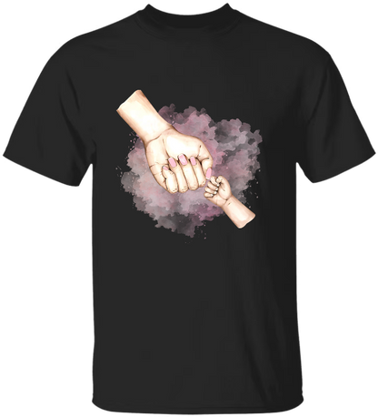 Personalized Grandma Kids Holds Grandma Hand Watercolor TH
