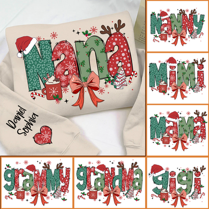 Personalized Christmas Nana Mimi Gigi And Grandkids