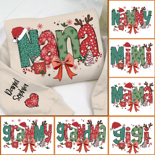 Personalized Christmas Nana Mimi Gigi And Grandkids