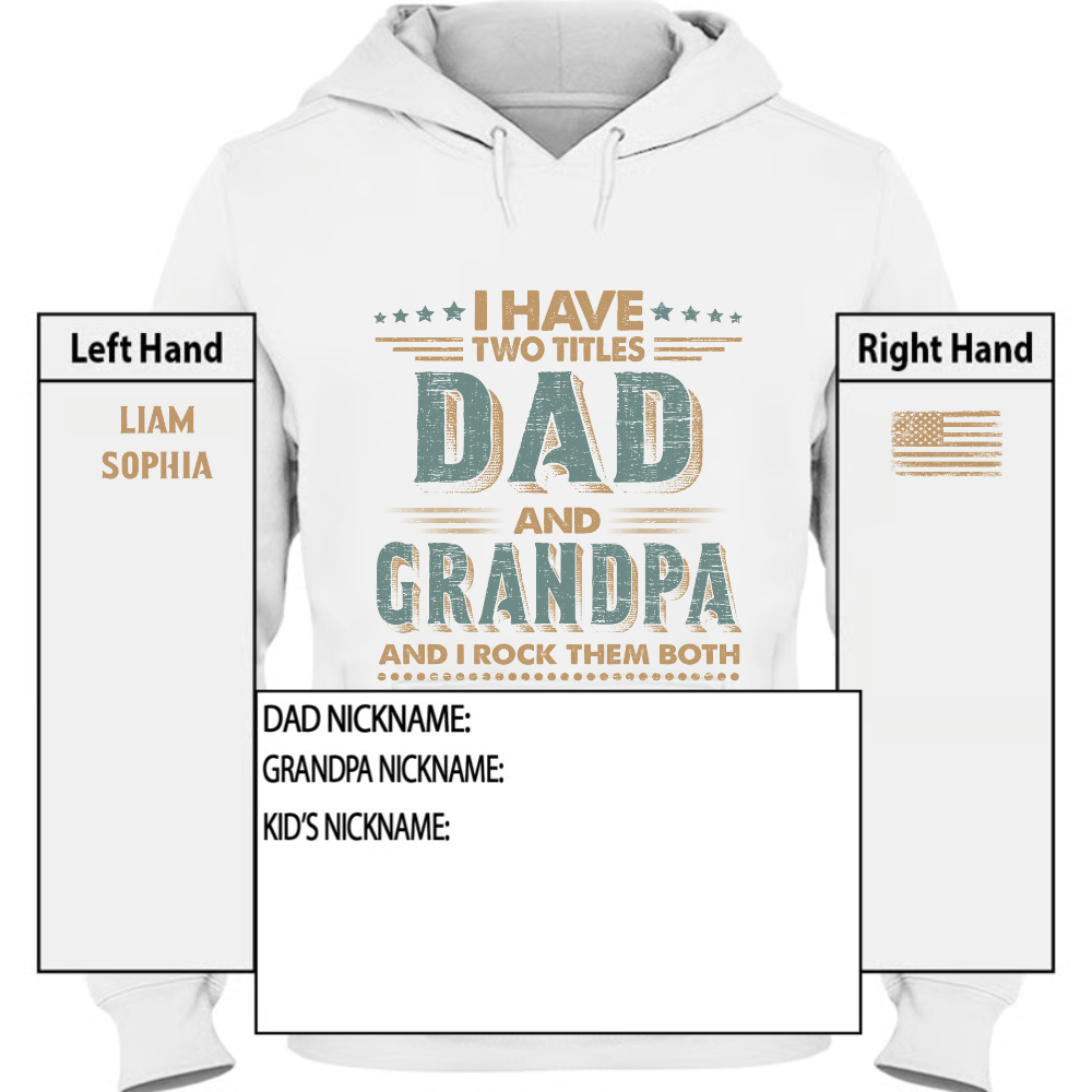 I Have Two Titles Dad And Grandpa And I Rock Them Both