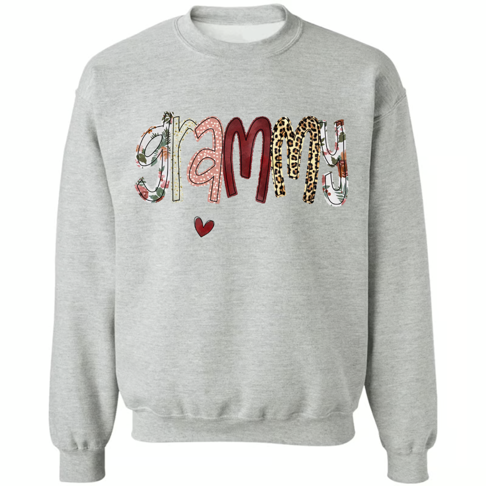 Personalized Grandma Shirt, Grandma Grammy Mom Nana Mama Abuela And Kids, Valentine's Day, Mother's Day CTH01 Sweatshirt