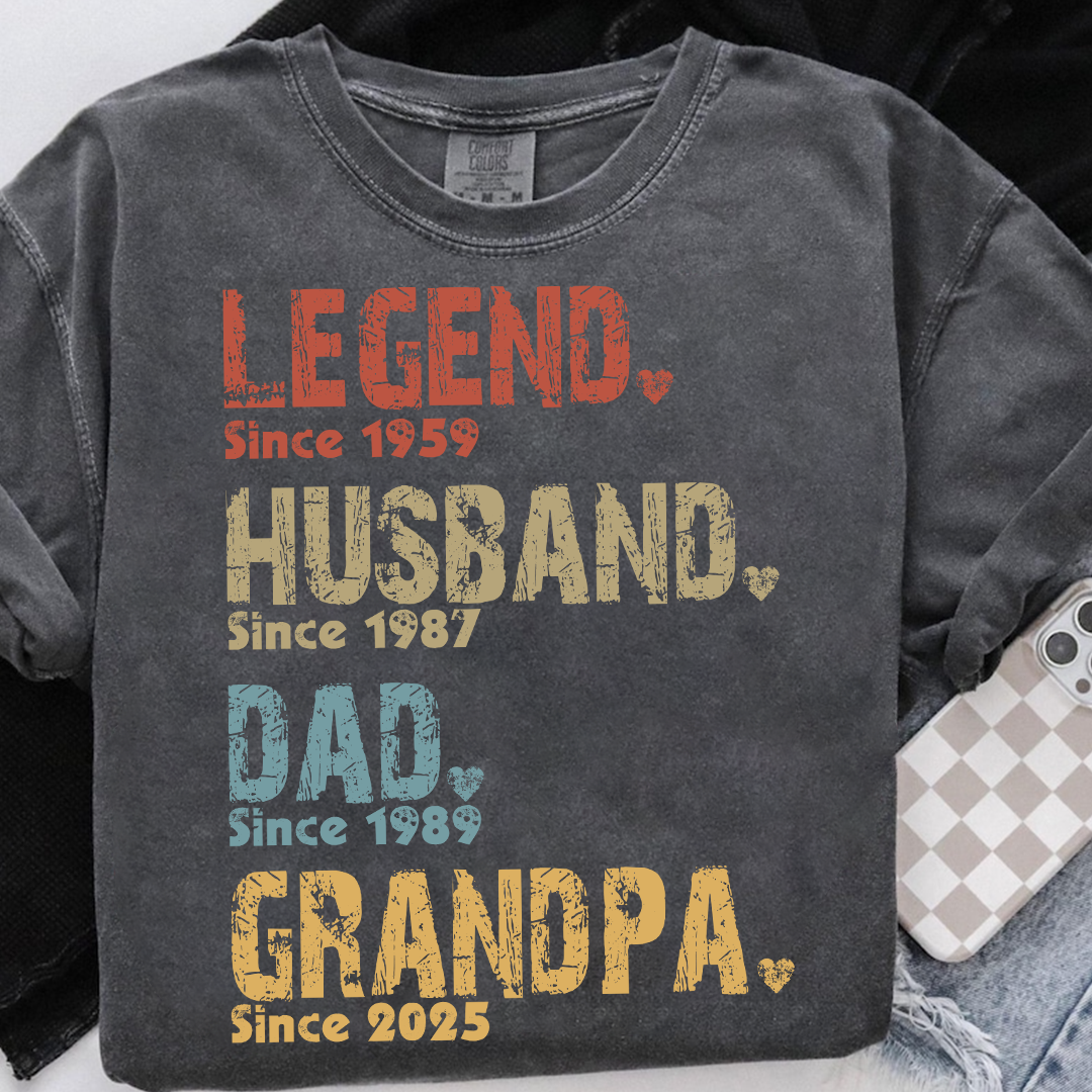 Comfort Colors® Grandpa Legend G09, Gift For Father's Day T-Shirt