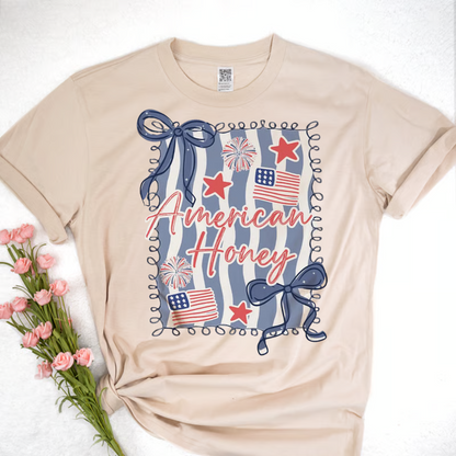 Patriotic Coquette American Trendy  Red White and Blue