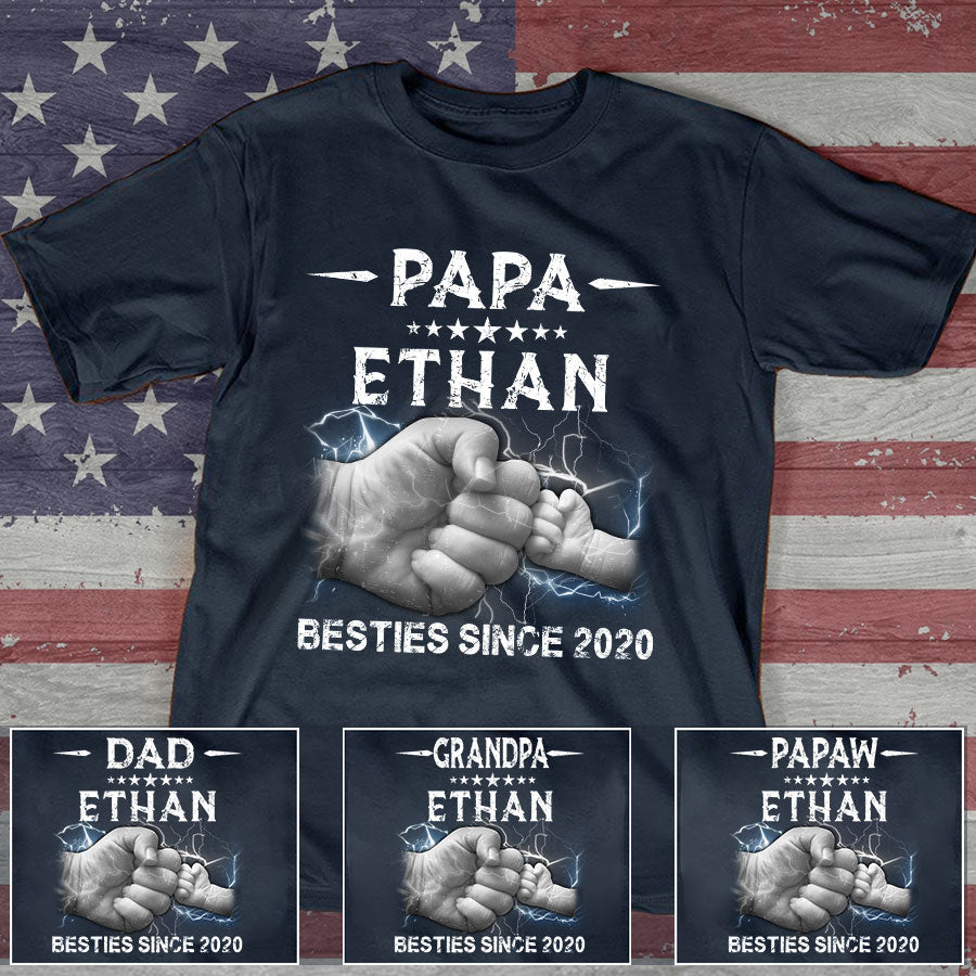 Personalized Papa Grandkids Besties Father's Day