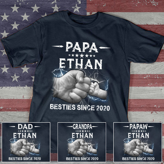 Personalized Papa Grandkids Besties Father's Day