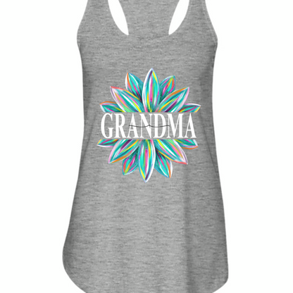 Custom Grandma Flower Color With Grandkids Mother's Day TH Copy