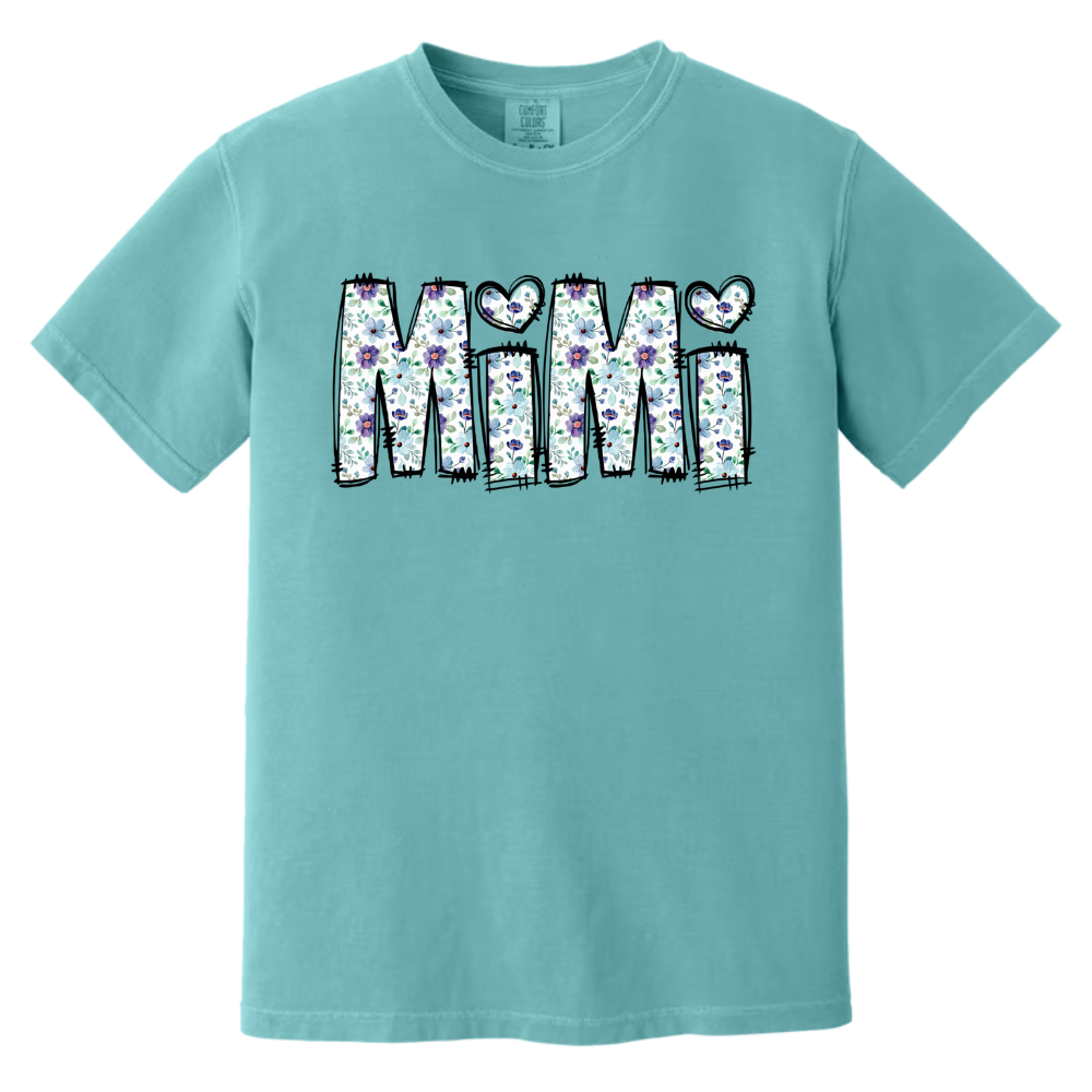 Mimi Shirt with Grandkids' Names – Cute Floral Design for Grandma