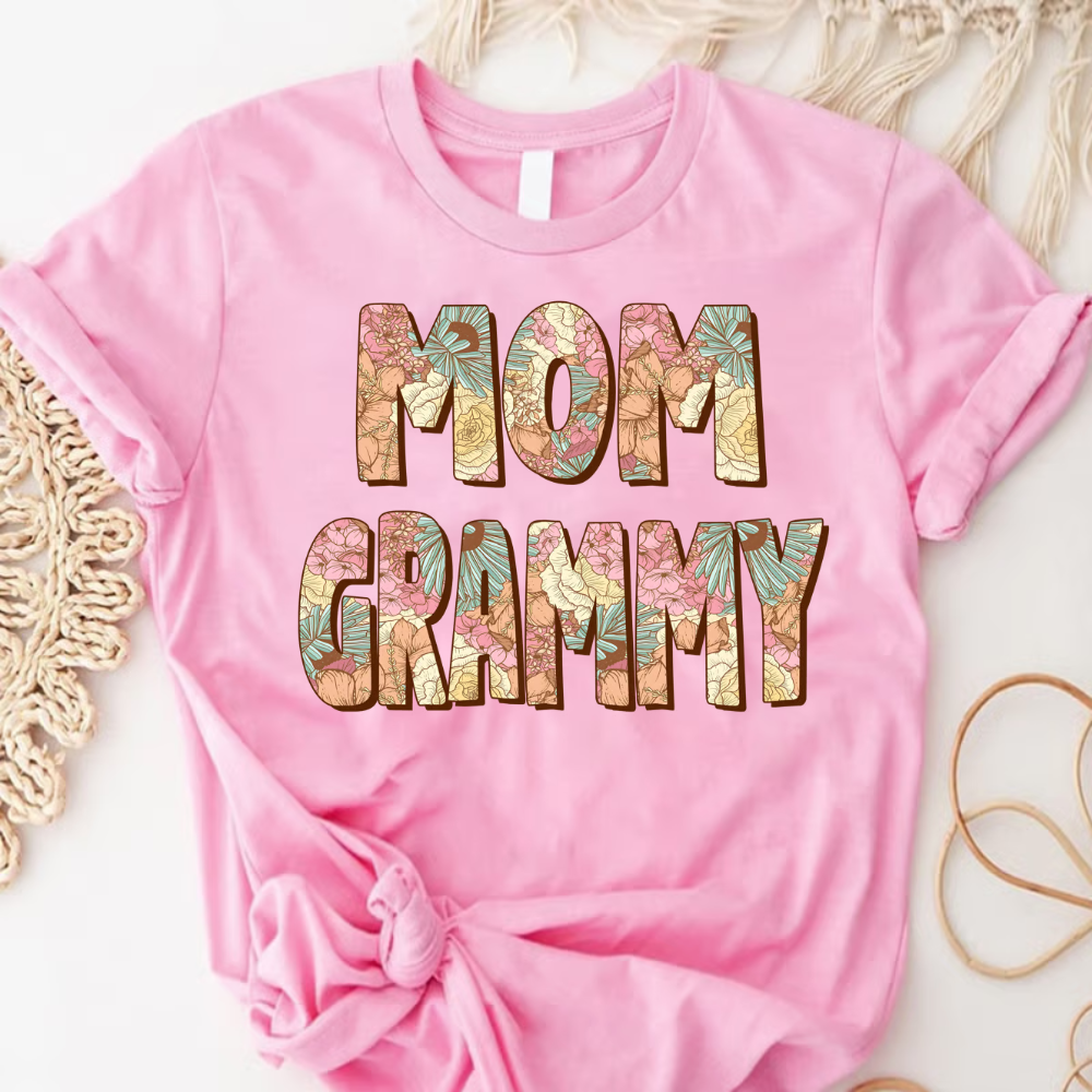 Mom Grammy And Kids Shirt, Gift For Grandma, Grammy, Mama, Nana, Mimi, Mother Day CTH01 T-Shirt
