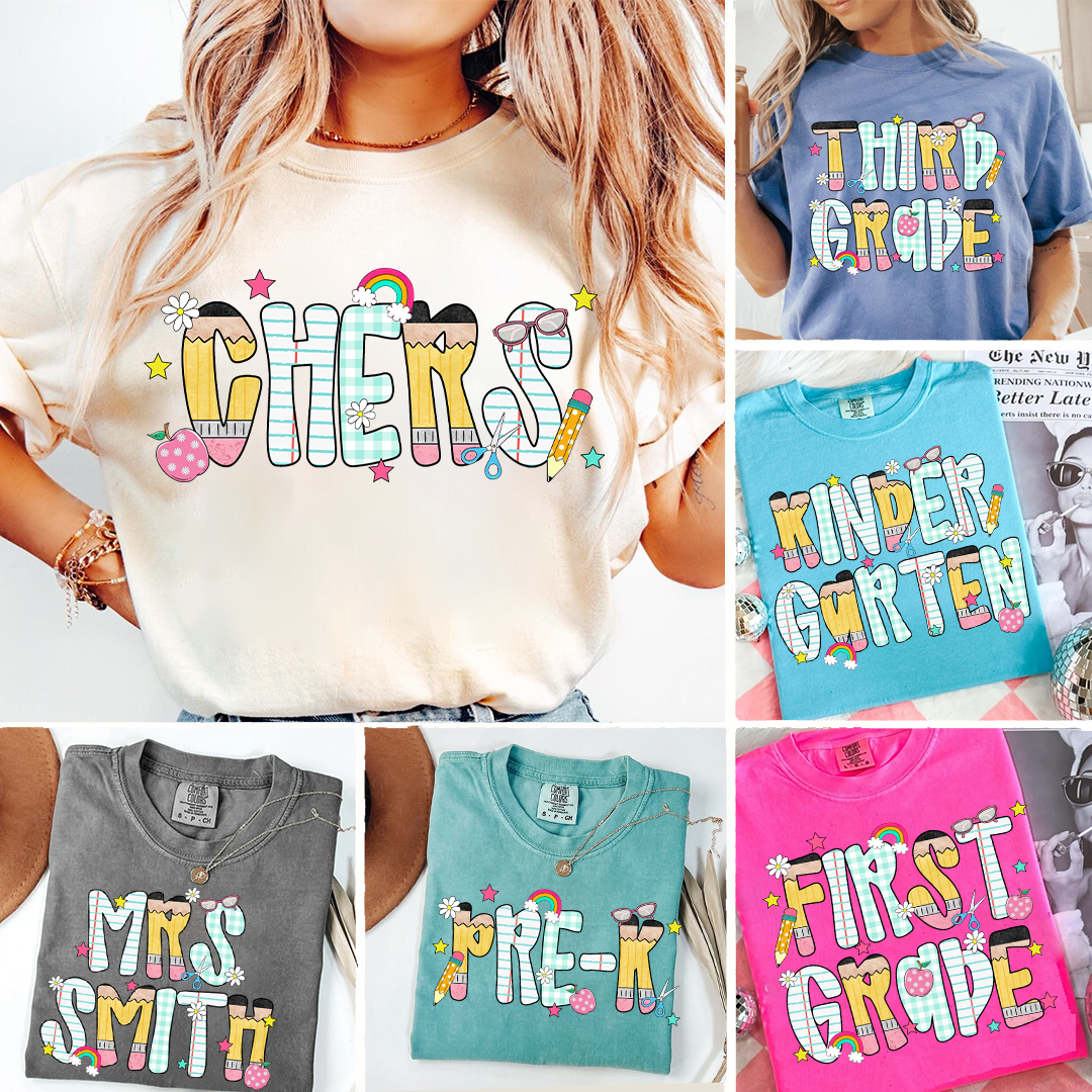 Chers Teacher Shirt - Custom Grade Level Back to School Tee for Teachers