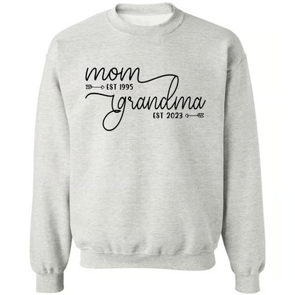 Personalized Mom Est Grandma Est Shirt, Custom Mom Grandma Est Shirt, Gift For Grandma, Mother's Day Gift TH