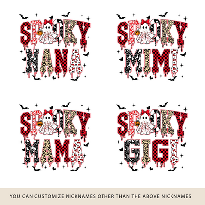 Custom Spooky Gigi And Grandkids Halloween Bow Sweatshirt