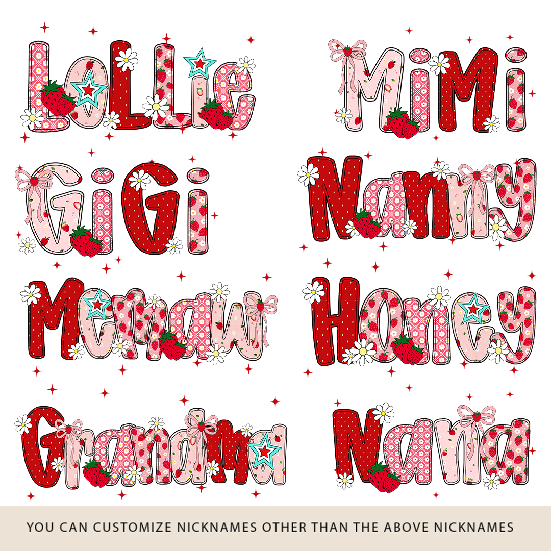 I Love Being A Mimi, Mimi Grandma Nana Strawberry And Grandkids Sweet Summer Time Shirt
