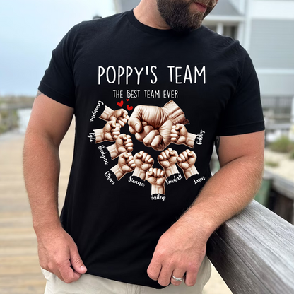 Personalized Family, Papa and Grandkids Hand Father's Day CTH01