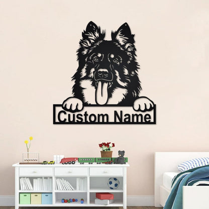 Godmerch- Cut Metal Sign- Personalized Bohemian Shepherd Cut Metal Sign, Dog Lover Metal Wall Art, Laser Cut Metal Signs