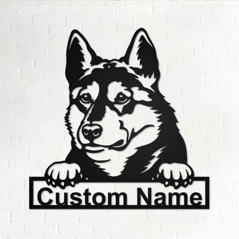 Personalized Laika Dog Cut Metal Sign, Dog Lover Custom Name Metal Wall Art, Laser Cut Metal Signs Laika Dog