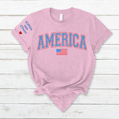 Personalized 4th of July American CL01 T-Shirt