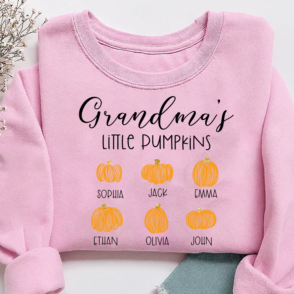 Grandma's Little Pumpkins And Grandkids Sweatshirt