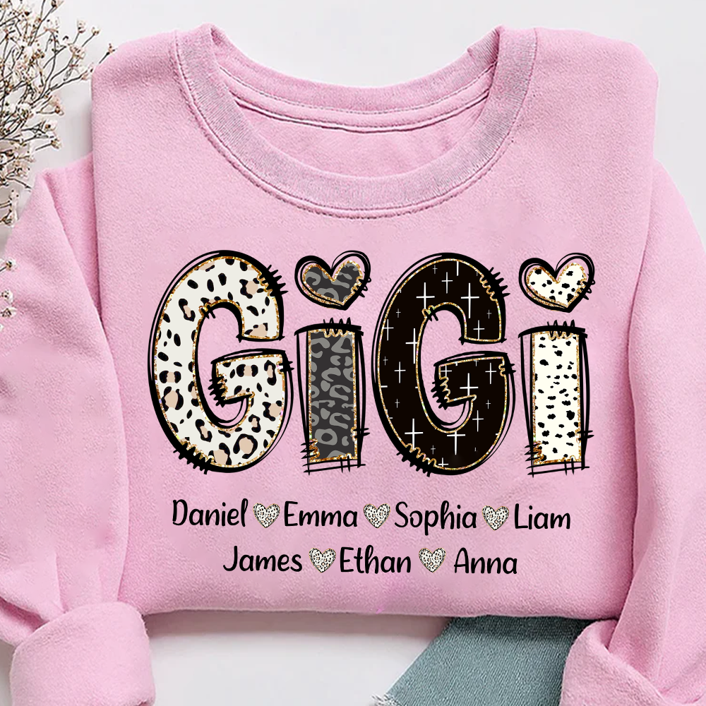 Custom Gigi Bible Style Gift For Grandma With Grandkids Sweatshirt