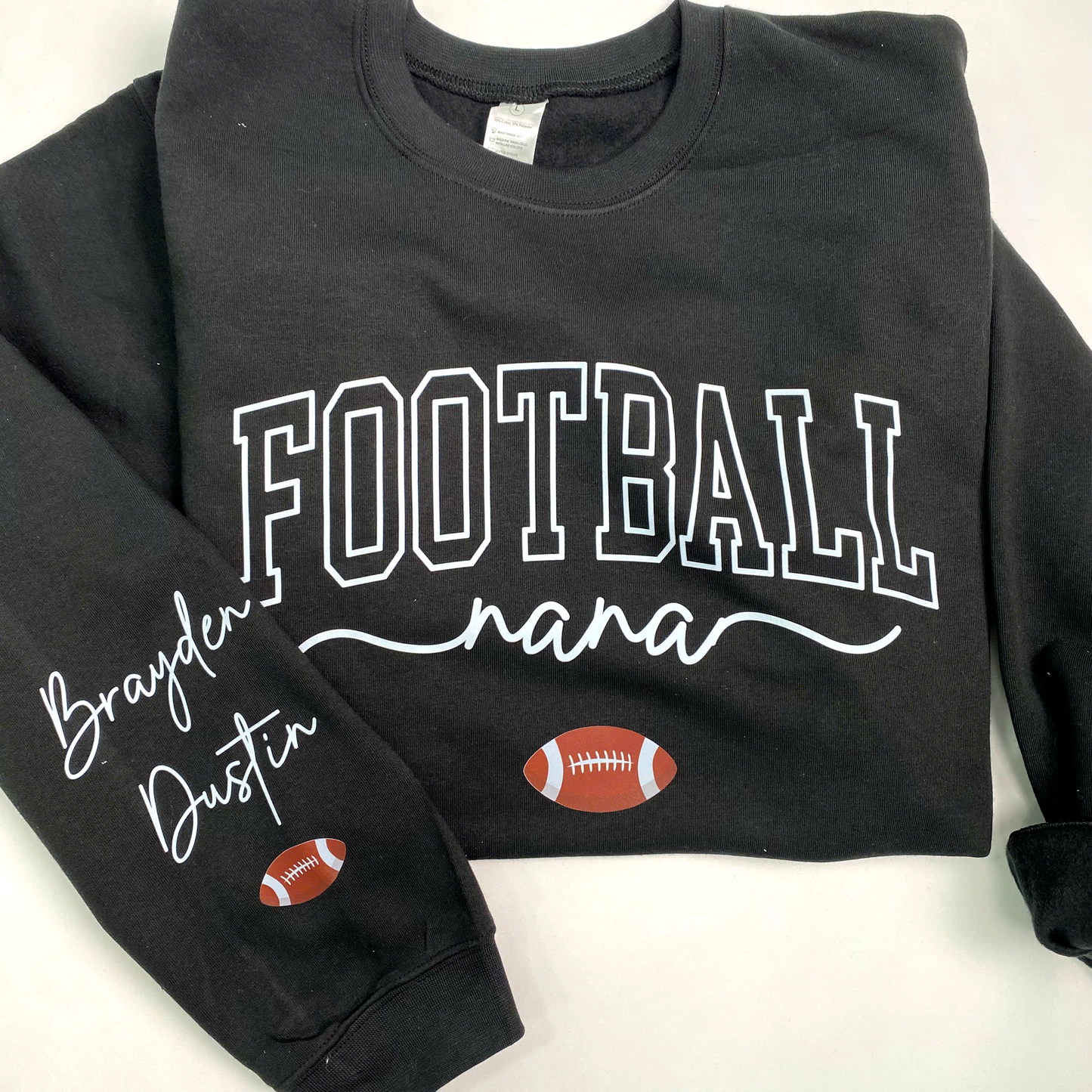 Personalized Sports Mimi Sweatshirt With Grandkids Names, Custom Athletics Grandma Pullover