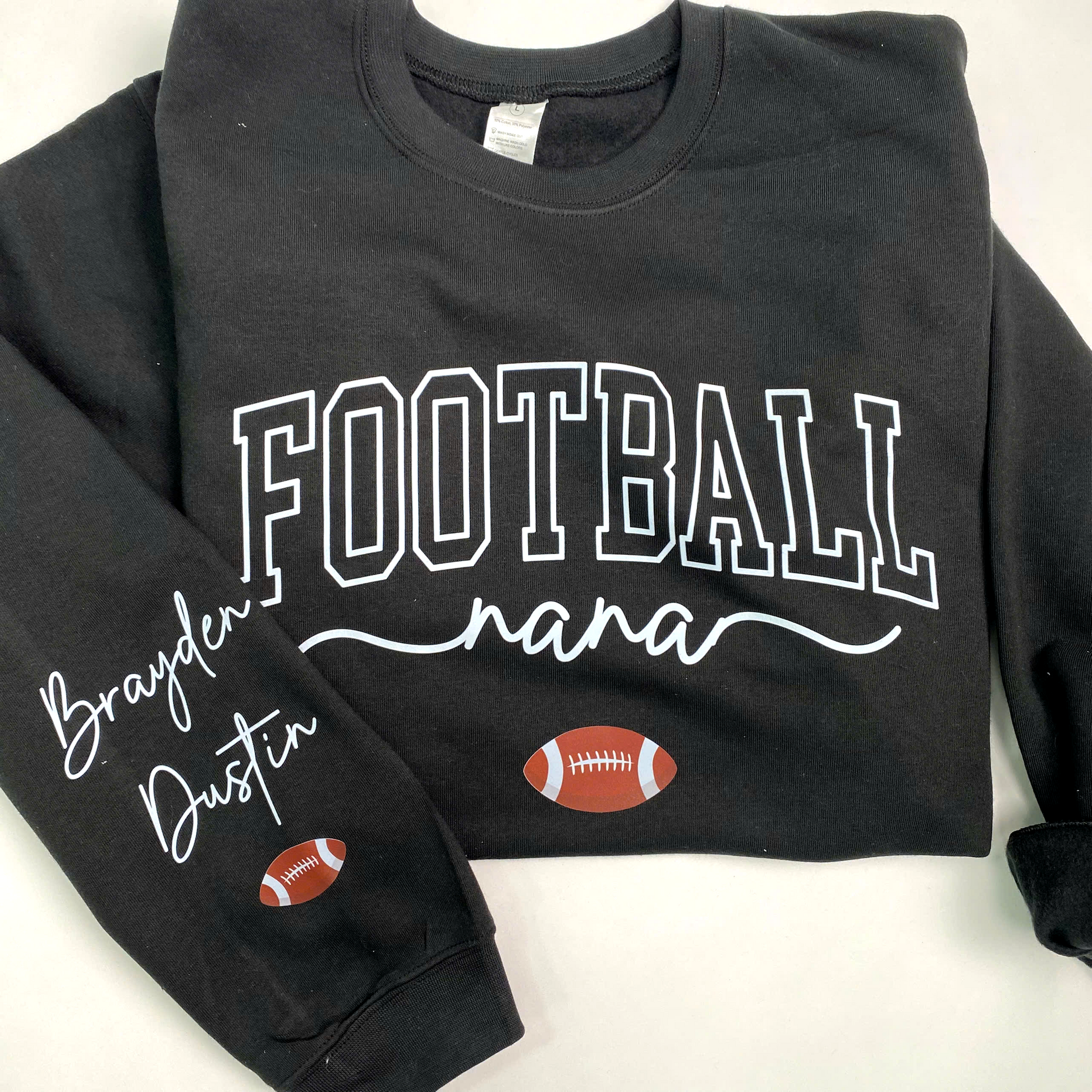Personalized Sports Mimi Sweatshirt With Grandkids Names, Custom Athletics Grandma Pullover