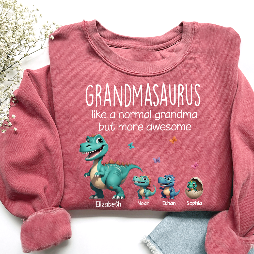 Grandmasaurus And Grandkids Gift for Grandma Sweatshirt