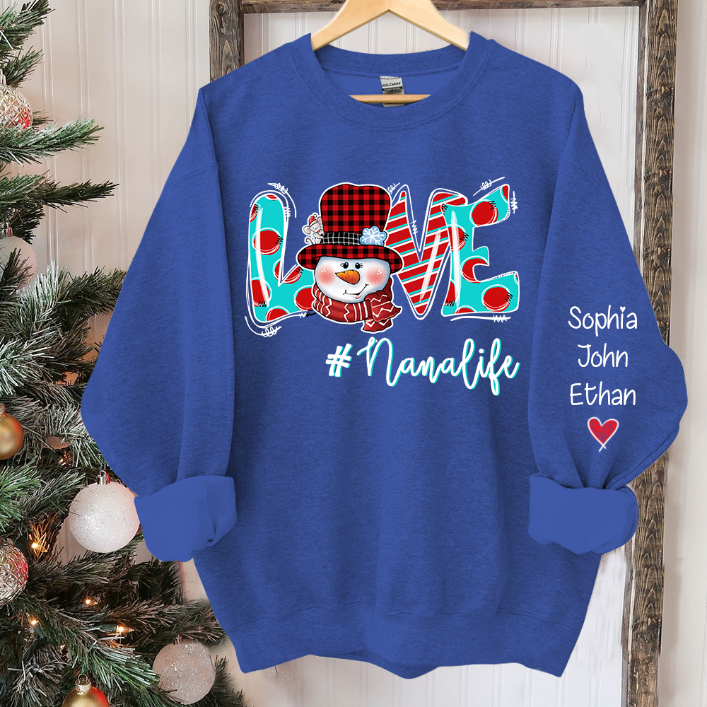 Love Grandmalife  Christmas And Grandkids Sweatshirt