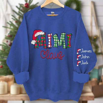 Merry Christmas Mimi, Grandma Claus Christmas and Grandkids Sweatshirt