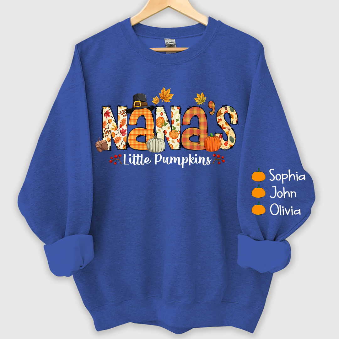 Nana little pumpkins autumn And Grandkids Sweatshirt