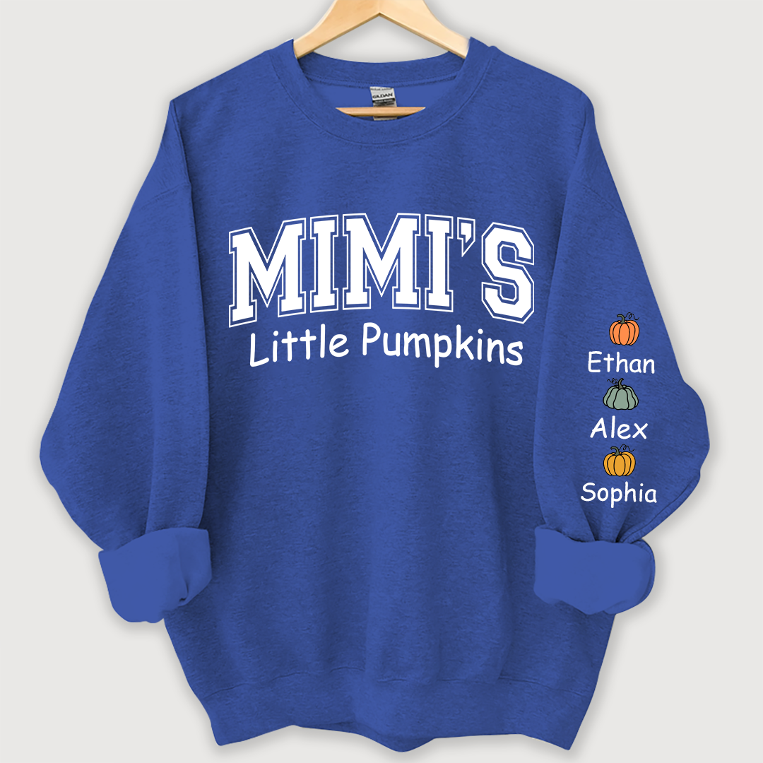 Mimi's little pumpkins And Grandkids Sweatshirt