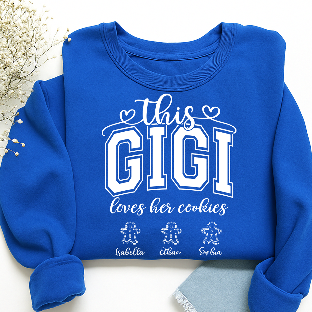 Personalized This Gigi Loves Her Cookies And Grandkids Sweatshirt