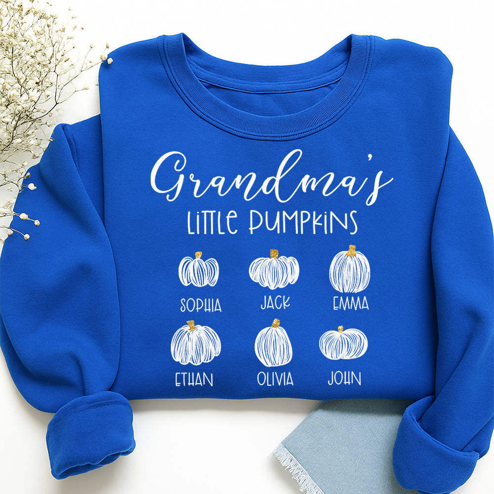 Grandma's Little Pumpkins And Grandkids Sweatshirt