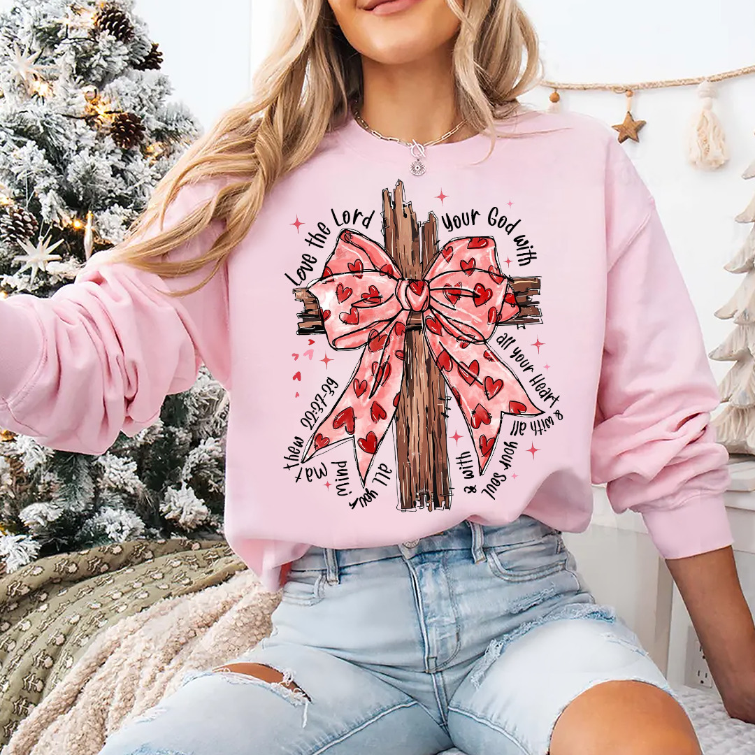 Coquette Valentine Jesus Sweatshirt