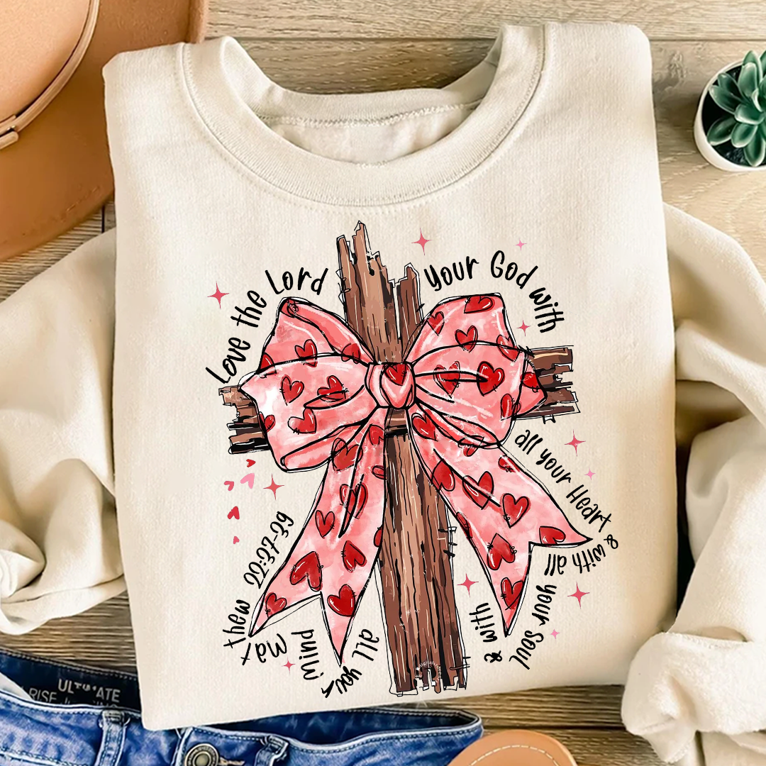 Coquette Valentine Jesus Sweatshirt