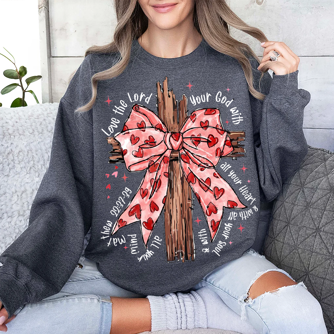 Coquette Valentine Jesus Sweatshirt