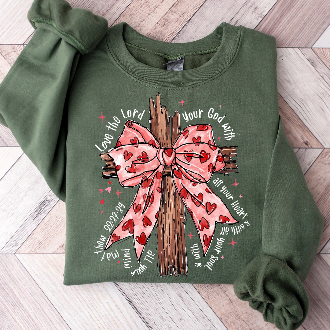 Coquette Valentine Jesus Sweatshirt