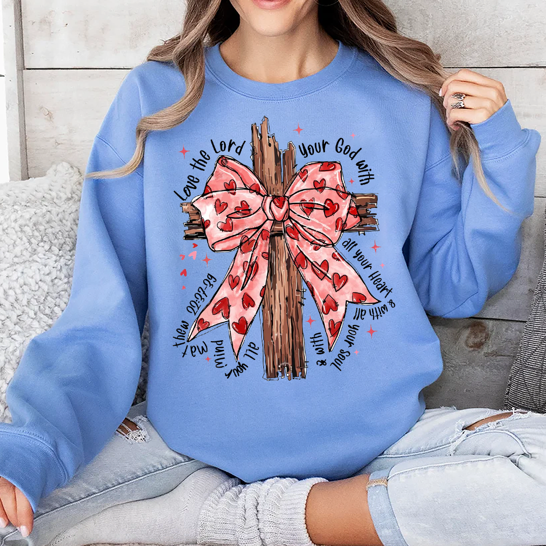 Coquette Valentine Jesus Sweatshirt