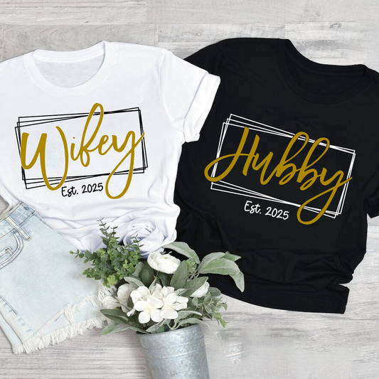 Honeymoon Just Married Bridal Gift Husband And Wife Shirts