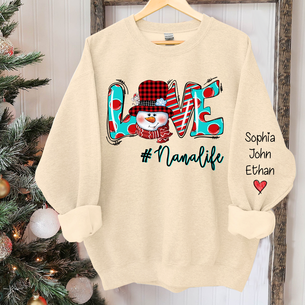 Love Grandmalife  Christmas And Grandkids Sweatshirt