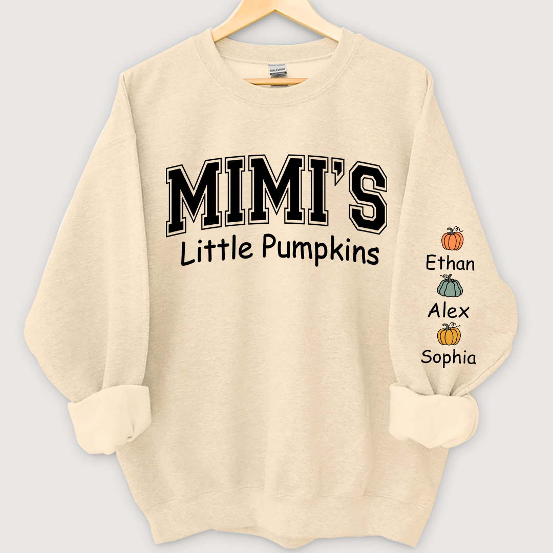 Mimi's little pumpkins And Grandkids Sweatshirt